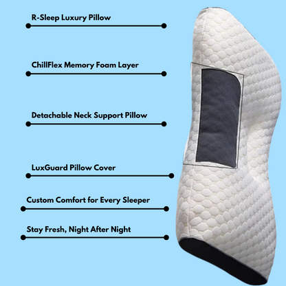 R-Sleep Luxury Pillow – Ultimate Comfort for Restful Nights" 🛏️✨